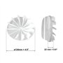 Ø 125mm Clapet Anti-retour pour Ventilateur Mural/Clapet Anti-retour pour Tuyau de Ventilation - Plastique - Blanc