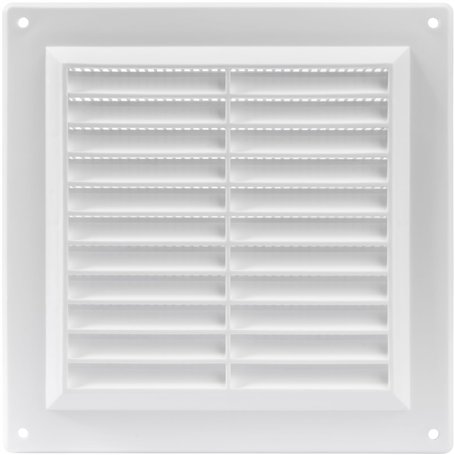 Grille d'aération en plastique avec protection anti-nuisibles intégrée pour grille d'aération de 15