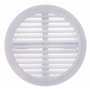 Vent Systems 100-150 mm – Blanc – Couvercle d'aération – Fentes de ventilation rondes – Couvercle de barbecue – Moustiquaire int