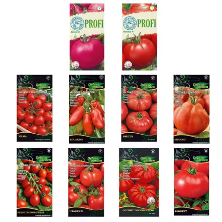 Nojus - Lot de graines de tomates - 20 variétés - Kit de démarrage de graines de tomates diverses - 20 paquets - Graines de jard