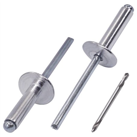 SKIR'CO (30 pièces) Rivets Aveugles à Grande Bride en Aluminium 5