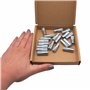 SKIR'CO Lot de 20 ancrages moletés M8 x 30 mm, manchon de boulon d'expansion, chevilles murales, ancrage en béton