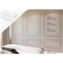 Grand Decor Cadre Mural 12 mètres, profilé décoratif 3D, polymère Dur Blanc Dur (Mieux Que Le polystyrène et Le plâtre), Fixatio