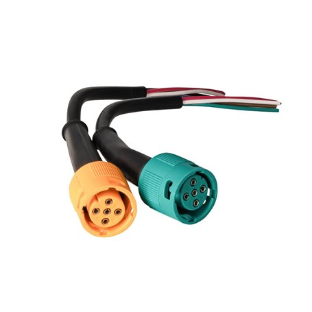 AUTOLIGHT 24 Lot de 2 connecteurs à baïonnette - Câble adaptateur de câble pour remorque de voiture - Câble de 15 cm