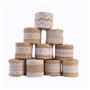 10 rouleaux rouleau de ruban de toile de jute de dentelle Blanche naturel