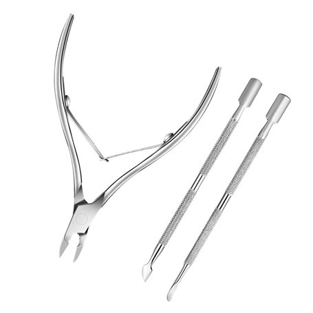 LuLiyLdJ avec poussoir à cuticules en acier inoxydable