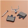 OTOTEC 2 Paires Plaquettes de Frein à Disque Vélo Semi-métalliques en Résine Épaisseur 4mm Ressorts Clips de Fixation Compatible