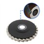 OTOTEC 5pcs Roue de Polissage en Feutre de Laine 125mm Rondelle Dentelée Disque Rabat pour Acier Inoxydable Verre Métaux Alumini