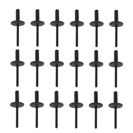 OTOTEC Lot de 50 rivets aveugles de fixation pour arche de roue de véhicule - Garniture en plastique - Clips de fixation pour tr