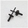 OTOTEC Lot de 50 rivets aveugles de fixation pour arche de roue de véhicule - Garniture en plastique - Clips de fixation pour tr
