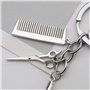 EMSea 2pcs Coiffeur Sèche-Cheveux Ciseaux Peigne Pendentif à Breloque Porte-clés 3 en 1 Conception pour Coiffeur Salon Propriéta