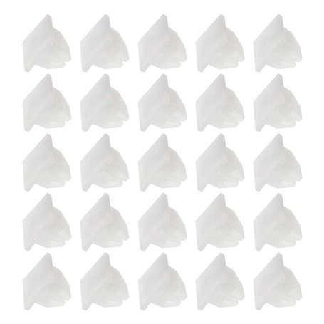 EMSea 50Pcs Oeillets de Vis Véhicule Insérer des écrous Expansibles Clip de Fixation en Plastique 10mm Trou pour Plupart des Voi