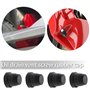EMSea Lot de 20 bouchons à vis en caoutchouc pour purgeur de frein - 6 mm - Noir