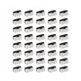 EMSea 40pcs Micro Interrupteur de Fin de Course Longue Charnière Levier AC 125V 2A 3 Broches SPDT pour Appareils Ménagers Audio
