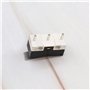 EMSea 40pcs Micro Interrupteur de Fin de Course Longue Charnière Levier AC 125V 2A 3 Broches SPDT pour Appareils Ménagers Audio