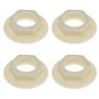 Lot de 4 robinets d'évier - Écrou arrière - 1/2" BSP - En plastique - Accessoires pour salle de bain - Robinets mitigeurs à brid