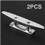 YINETTECH 2pcs Taquets d'amarrage à 2 Trous Acier Inoxydable 316 6 Pouces 6 Pouces pour Bateaux Sécurisation du Quai