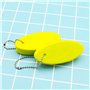 YINETTECH 3PCS Flottant Porte-Clés Glow Ovale Forme Jaune Mousse Porte-clés Sport Nautique Léger Clé Accessoires pour Surf Natat