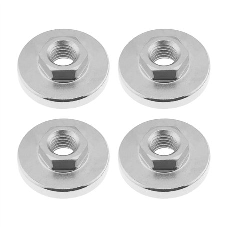 YINETTECH Lot de 4pcs Écrous à Bride pour Meuleuse d'angle M14 Compatible avec 125/150/180/230 Meuleuses d'angle de Type Disque