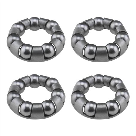 YINETTECH 4pcs de Retenue de Roulement à Billes de Vélo 7 Boules Accessoires de Réparation de Vélo Cage de Roulement à Billes Ro