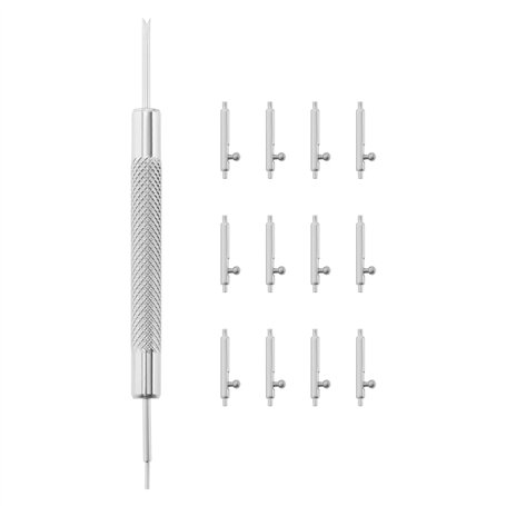 YINETTECH Lot de 12 barrettes à ressort à dégagement rapide en acier inoxydable de 10 mm de diamètre 1