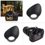 VGOL Lot de 2 oculaires de Rechange de Forme Ovale compatibles avec Le viseur D850 D810A D810 D800E D500 DF D5 D4S D4 D3X Noir