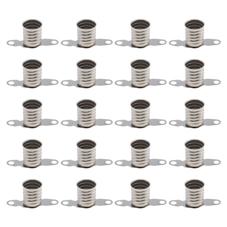 VGOL E10 Socle de Douille pour Ampoules LED - Accessoires Électriques pour Expériences Scolaires et Fabrication de Jouets - 20 P