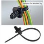 VGOL 20pcs Attaches de Câble en Nylon Attaches à Glissière Enveloppes Clip 170mm x 4.8mm pour l'industrie de la Construction Fam