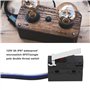 VGOL Lot de 2 micro-interrupteurs SPDT IP67 étanches 125 V 5 A Équipement audio-visuel Machines industrielles Interrupteur à act