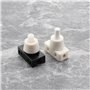 VGOL 4pcs 250V 10A Interrupteur à Bouton-poussoir Miniature Interrupteur à Bouton-poussoir Bouton-poussoir de Commande Marche/ar