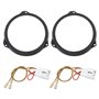 VGOL Adaptateur de Haut-Parleur 165mm Anneau de Support Adaptateur de Haut-Parleur de Porte Avant et Arrière en Plastique Compat