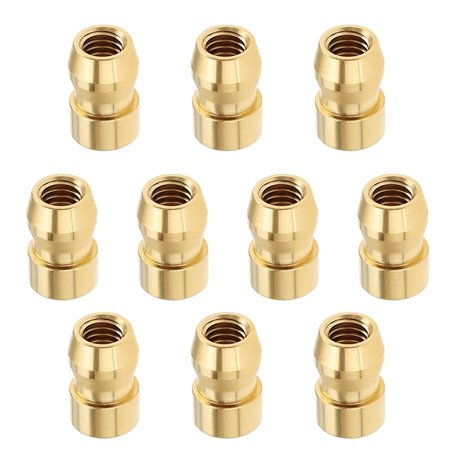 VGOL 10pcs M4 Bougie d'allumage écrou de Borne en Laiton Bougie d'allumage Tête de Balle Terminal d'allumage Bougie d'allumage É