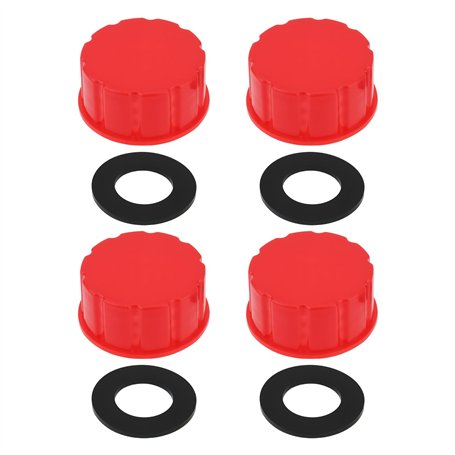 VGOL Lot de 4 Bouchons de Bidon d'essence de 5 Gallons Filetage Grossier Couvercle de Remplacement pour Bidon d'essence de 5 Gal