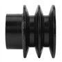 XIAOJUN V Courroie Poulie Trou Die Double rainure pour 168F 170F GX110 GX120 GX160 GX200 7HP ATV Go Kart Moteurs, Noir