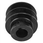 XIAOJUN V Courroie Poulie Trou Die Double rainure pour 168F 170F GX110 GX120 GX160 GX200 7HP ATV Go Kart Moteurs, Noir