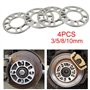 Qeunrtiy 4 PièCes Entretoises de Roue en Aluminium Cales Plaque Entretoises de Roue Automatique 5Mm Goujon pour 4X100 4X114.3 5X