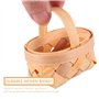 Wanjorlay 12 PièCes SéRies Copeaux de Bois Mini Paniers Paniers TisséS Manuels Ornements BoîTe de Rangement de Bonbons