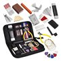 Comphic Kit de 72 accessoires de rechange pour guitare - Outils de réparation et d'entretien - Règle d'action des cordes - Chevi