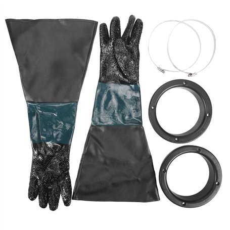Luntfeiy Gants de sablage 60 cm avec joints toriques pour cabine de jet de sable