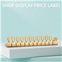 Tagtight 10 Set Étiquette de Prix Numéro Devise Prix Cube Affichage, Réglable Prix Étiquette Support Bloc Kit pour Affichage de 