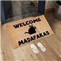 Wanjorlay 1 paillasson imprimé « Dark Cat Welcome Madafakas » - Décoration de maison, cuisine, salle de bain - Cadeau amusant, 5