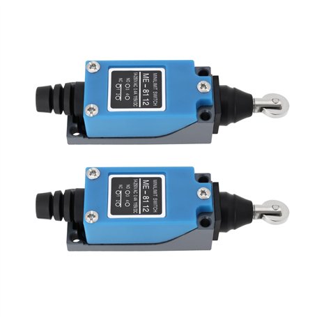eMagTech 2 Pièces Interrupteurs de Fin de Course ME-8112 250 V 5 A Mini Interrupteur de Fin de Course à Rouleau Micro-interrupte