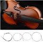 eMagTech Lot de 2 Jeux de Cordes pour Violon (EADG) avec Embouts à Boule Nickelés pour Violons 4/4 3/4 1/2 1/4 Alliage à Noyau e