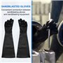 Niejgay Gants de sablage pour sable 60 x 20 cm