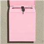 Barfeery Boîte aux lettres verrouillable - Boîte aux lettres murale avec clé - Convient pour et le bureau - Rose