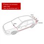 ePathChina 4 capteurs Buzzer Système de capteur de stationnement avec alarme audible/étanche, aide arrière de voiture (argent)