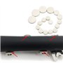 Yipaisi lot de 17 coussinets en cuir pour une clarinette de rechange durable pour les accessoires d'instruments à vent de mouton