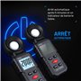 Mcbazel Digital Luxmètre Numérique, Mesure des Lumières avec 0.1-200,000 Lux, Posemètre Numérique Portable Ambiante Portée Jusqu