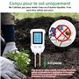 Mcbazel Testeur de Sol ph 3 en 1, Détecteur de Test de Sol Acide-Base, Mesure de Température et d'Humidité avec Affichage LCD Ré