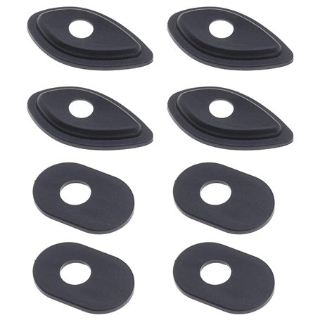 eMagTech 8pcs Entretoises d'adaptateur de Clignotant de Moto Avant Arrière Noir Compatible avec Honda MSX125 MSX125SF CBR600RR C